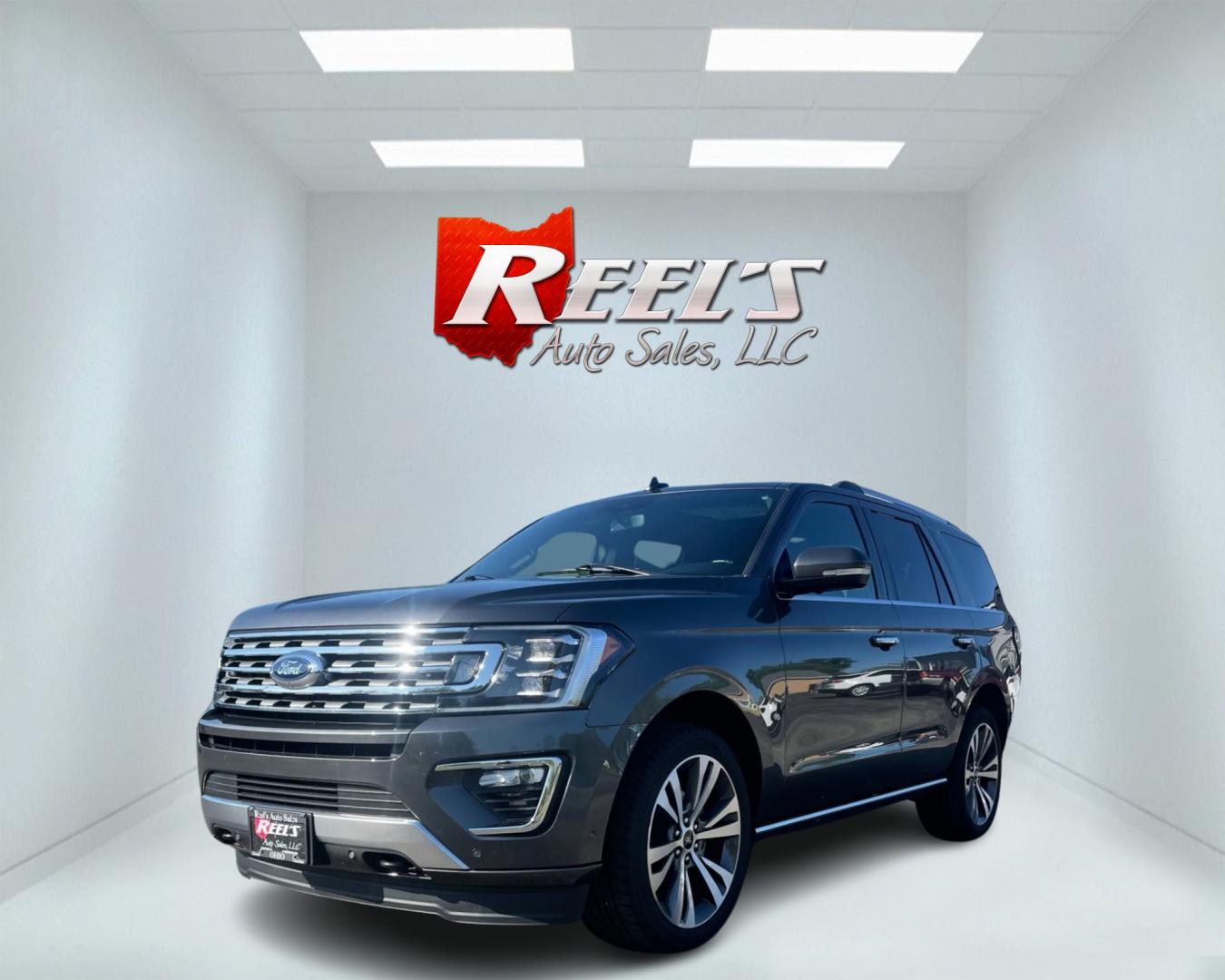 2021 Gray /Black Ford Expedition Limited 302A 4WD (1FMJU2AT0ME) with an 3.5L V6 DOHC 24V TWIN TURBO engine, 10 Speed Auto transmission, located at 11115 Chardon Rd. , Chardon, OH, 44024, (440) 214-9705, 41.580246, -81.241943 - Photo#0